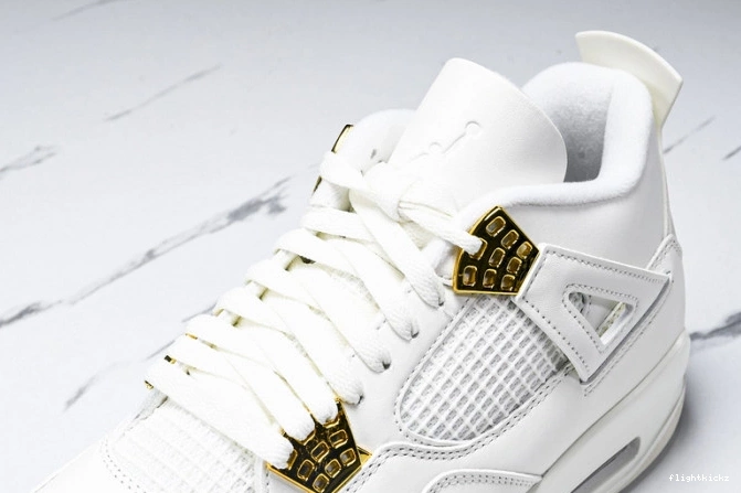 4 Retro Jordan Gold AQ9129-170 Metallic 0907